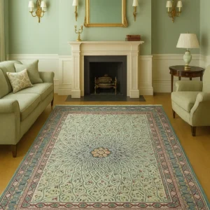 Hand Knotted Rug - Green