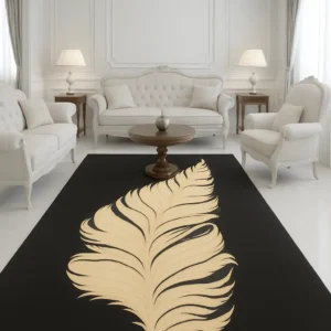 Hand Tufted Woolen Rug (Royal Leaf)