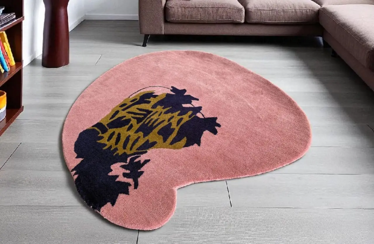 Hand Tufted Multicolored Woolen Rug For Living & Drawing Room